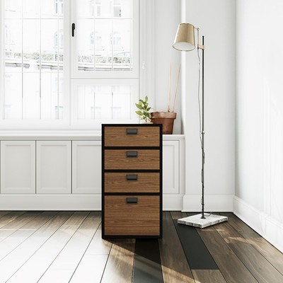 HENRY, Tủ hồ sơ 4 ngăn kéo DRA_274, 40x60x75cm, Scandi Home