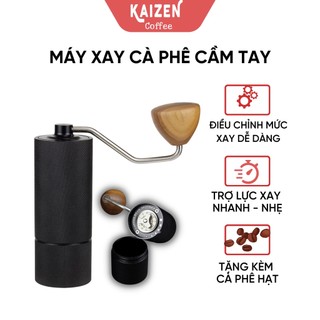 Máy xay cà phê cầm tay mini, thép không gỉ, máy xay thủ công nhỏ gọn