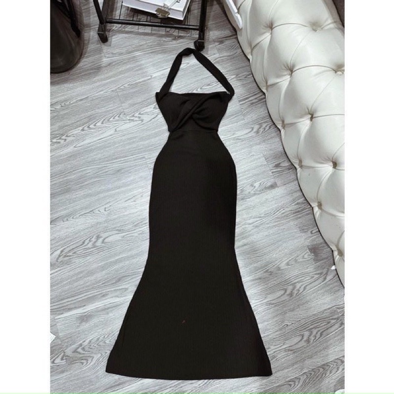 Đầm Ôm Body Khoét Xoén Ngực Xẻ Eo Ôm Dáng Chất Gân Ôm Form Hack Dáng Phong Cách Sexy Dành Cho Nữ