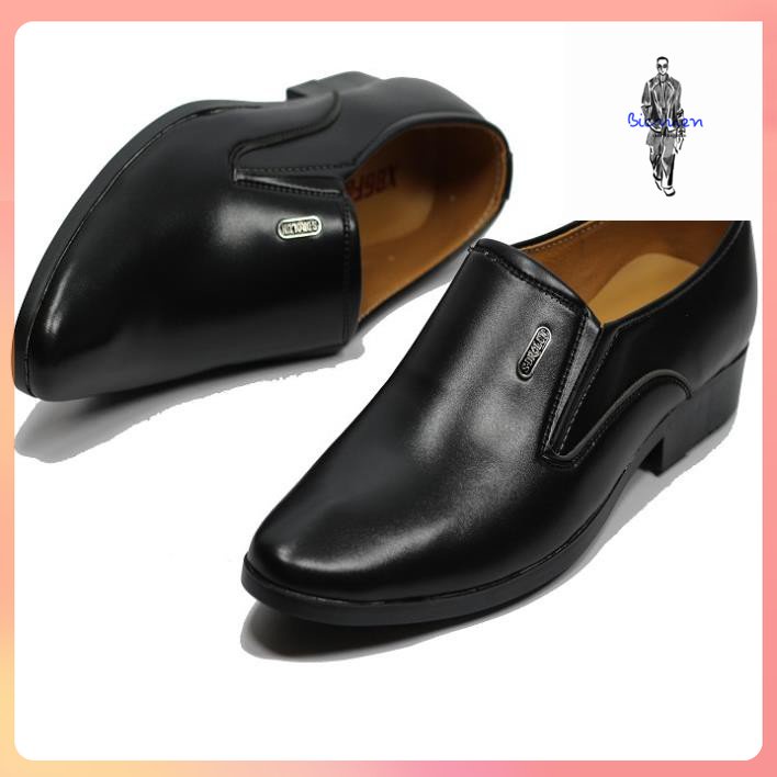 Giày tây nam công sở da mềm đế khâu size 38 đên 44 đế cao 3.5 cm- Bicmen