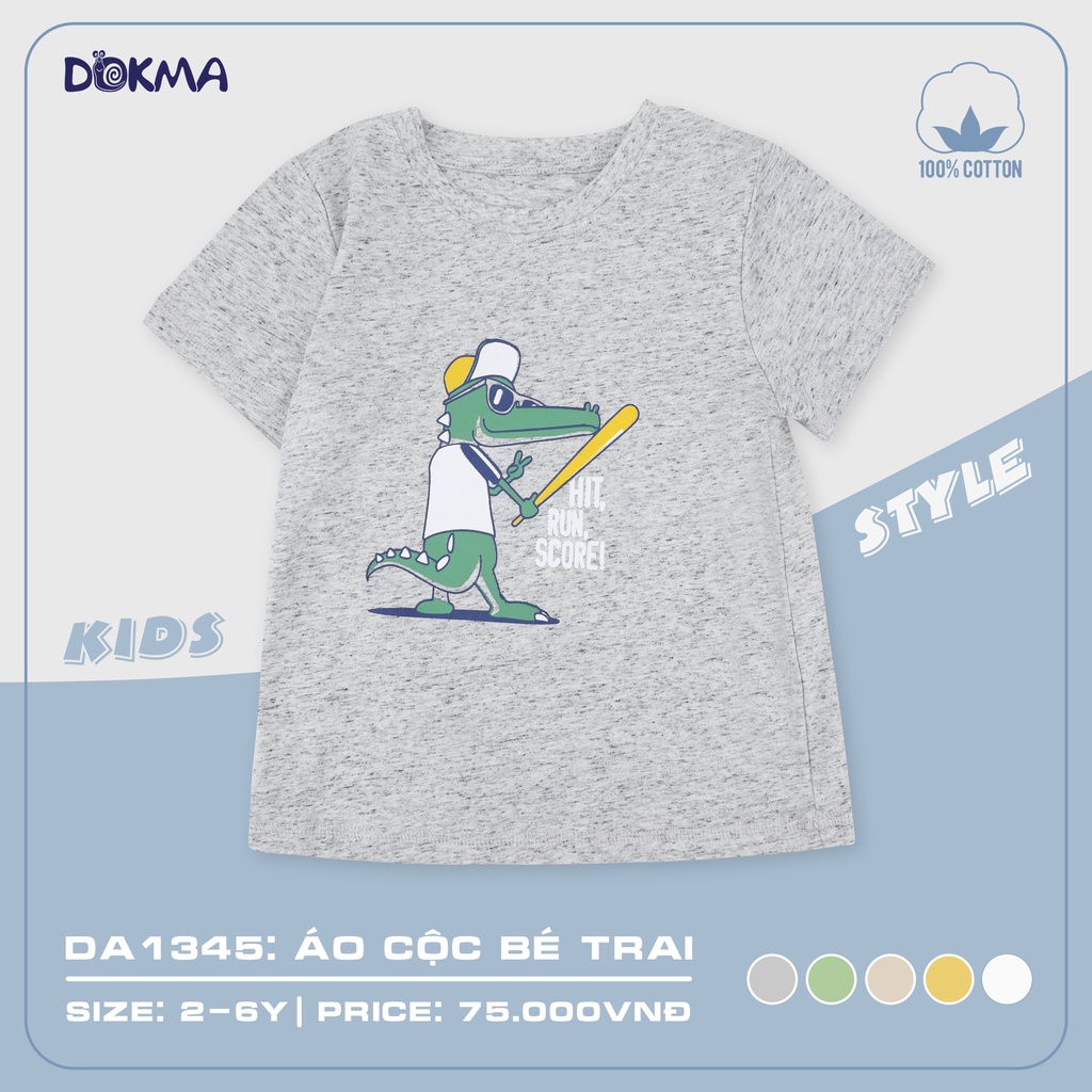 Áo cộc tay bé trai Dokma DA1345