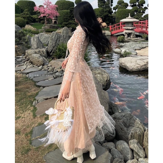 DII COLLECTION - Bộ áo dài Mẫn Hoa thiết kế cao cấp