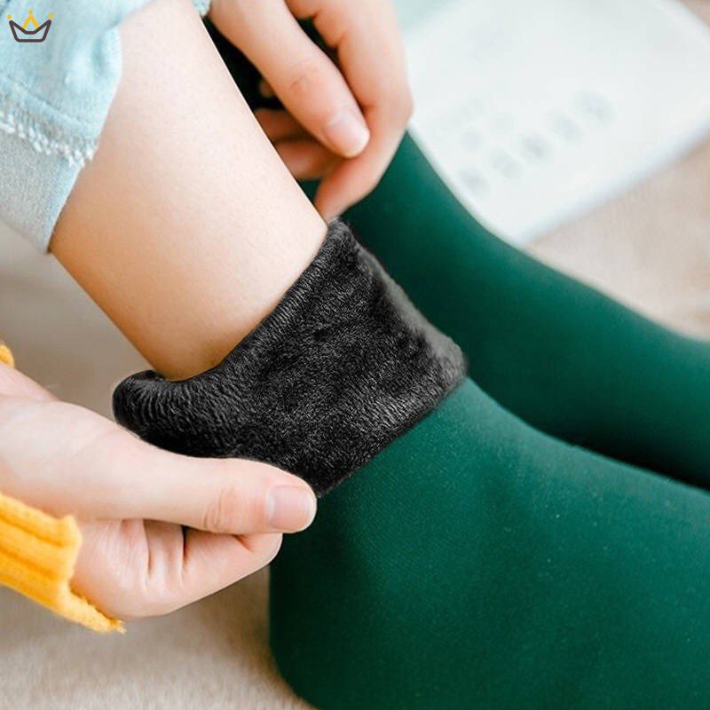 Đôi Tất Ống Lót Nhung Chống Trượt Thời Trang Thu Đông Nhật Bản Mới Cho Nữ JP5