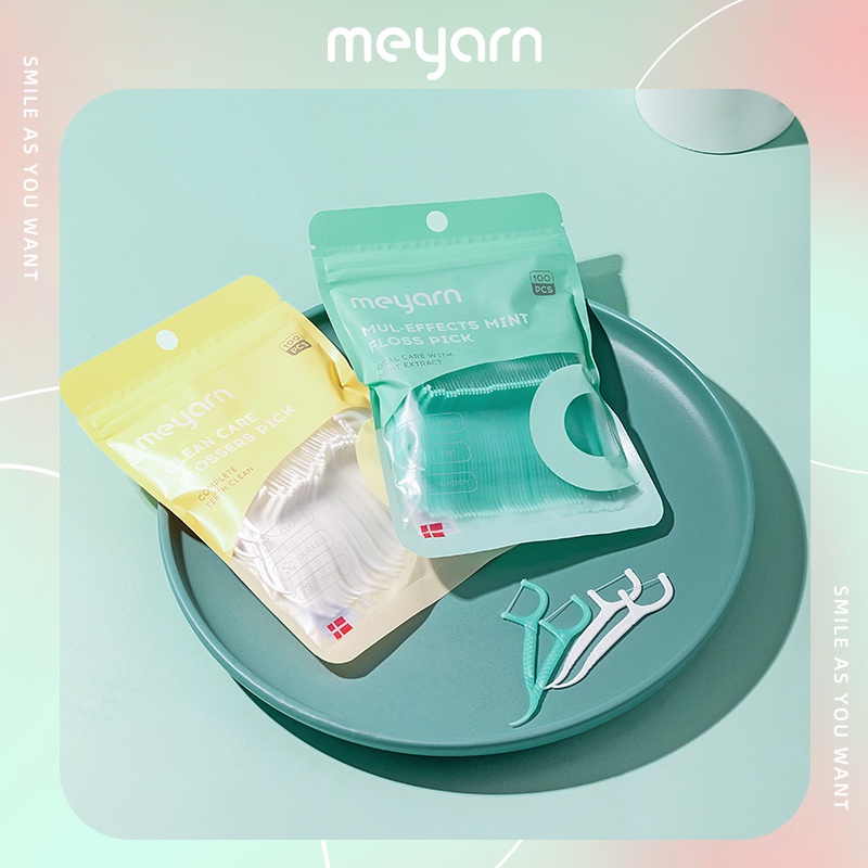 MEYARN 200 miếng Thanh xỉa răng Siêu mịn Gói gia đình dùng một lần di động bền bỉ