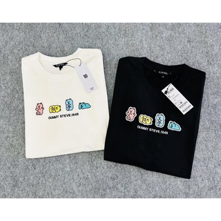 Áo Thun Xuất Hàn Topten, Thêu hình Gấu, form OverSize