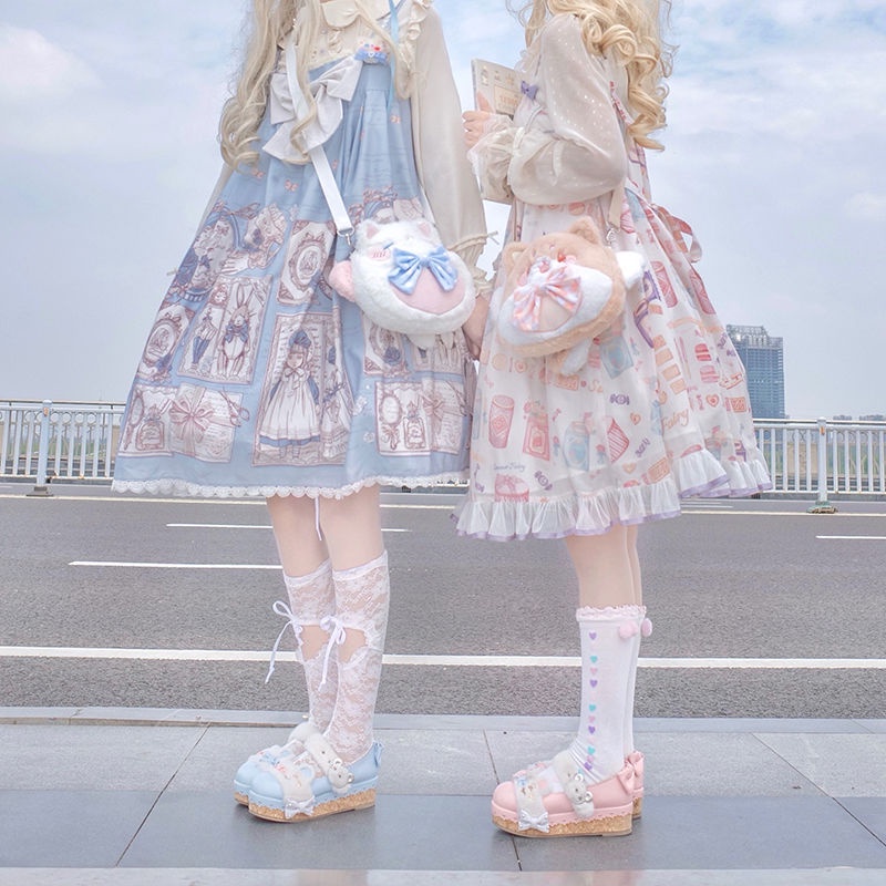 Túi Đeo Chéo Hình Gấu Trúc Nhồi Bông Phong Cách lolita Dễ Thương Thời Trang Mùa Hè 2023