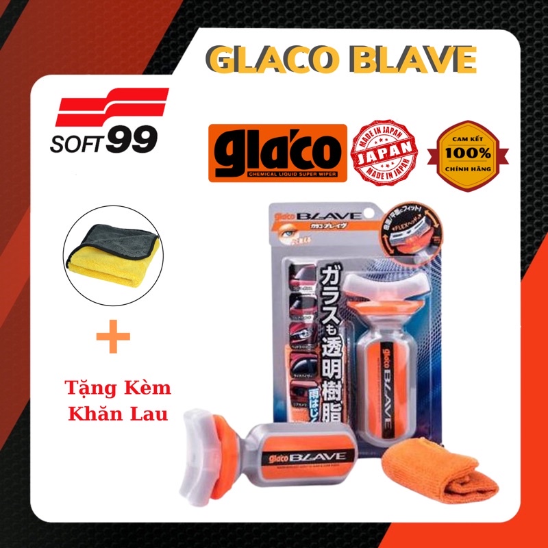 PHỦ NANO KÍNH XE ÔTÔ ĐA NĂNG GLACO BLAVE G-100 SOFT99 - MADE IN JAPAN