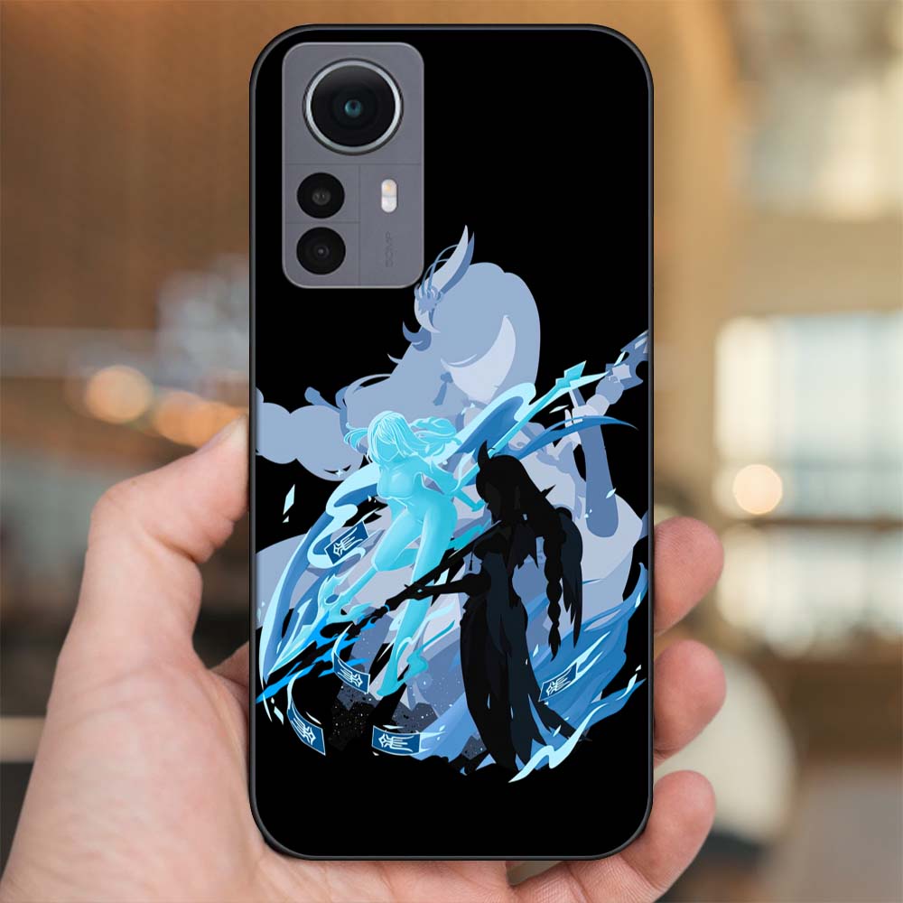 Ốp lưng Xiaomi 12 Pro 5G viền đen in hình Shenhe Genshin Impact