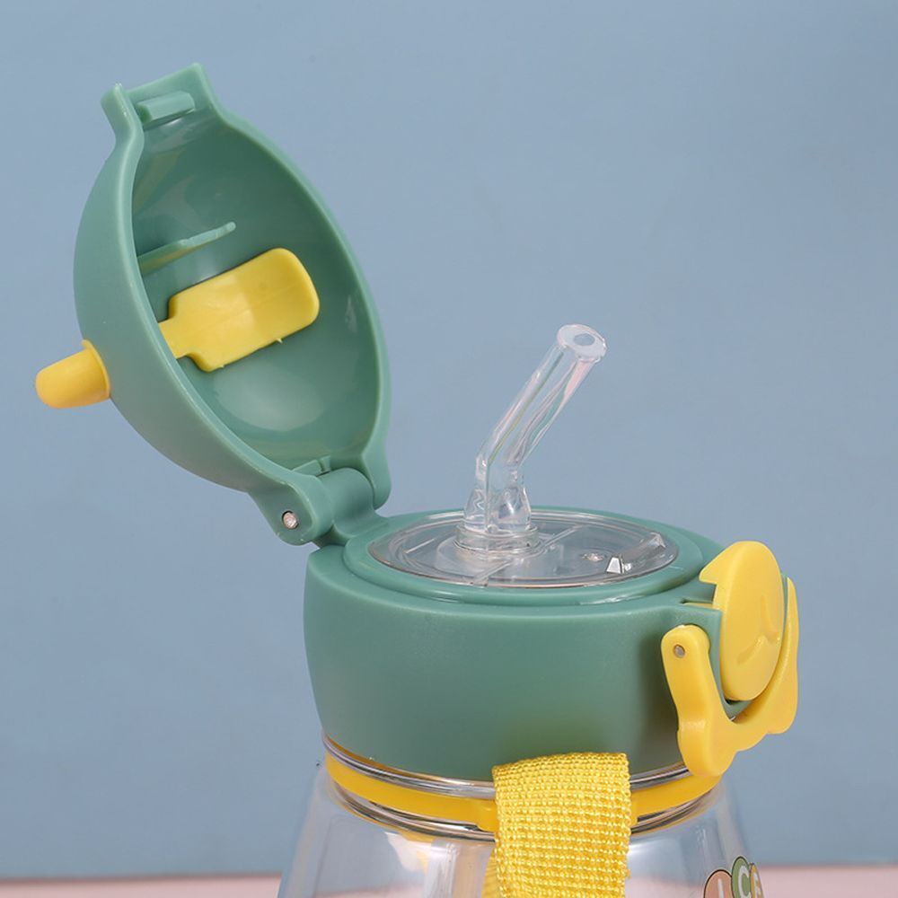 Bình Nước Có Ống Hút Họa Tiết Hoạt Hình Dễ Thương Cho Bé