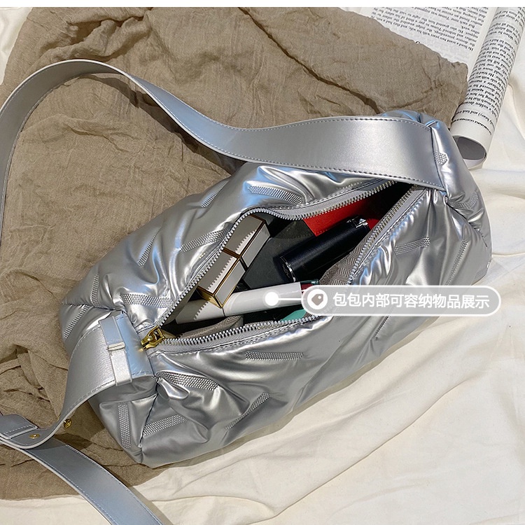 Túi Đeo JASMIN NOIR Chéo Da PU Hình Gối Thiết Kế Đơn Giản Cho Nữ