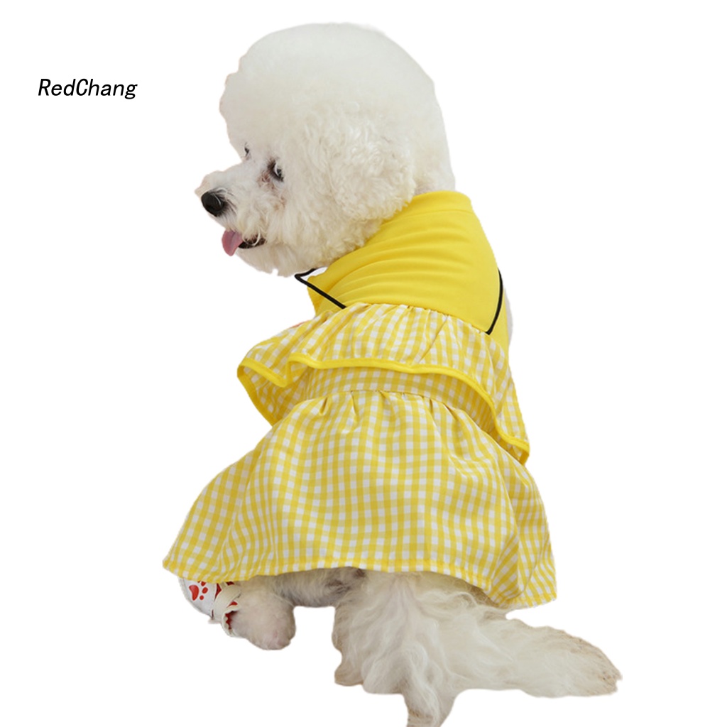 Rc ~ Đầm Kẻ Sọc Caro Nhẹ Nhàng Mang Hằng Ngày Cho Thú Cưng Bắt Mắt