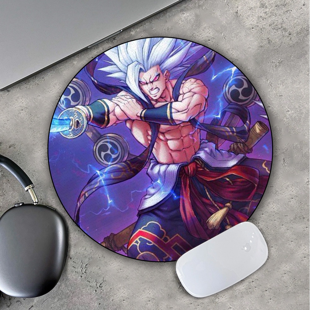 Lót Chuột Gaming in hình Songoku Dragon Ball 7 Viên Ngọc Rồng Anime Pad decor bàn làm việc chơi game size 35cm