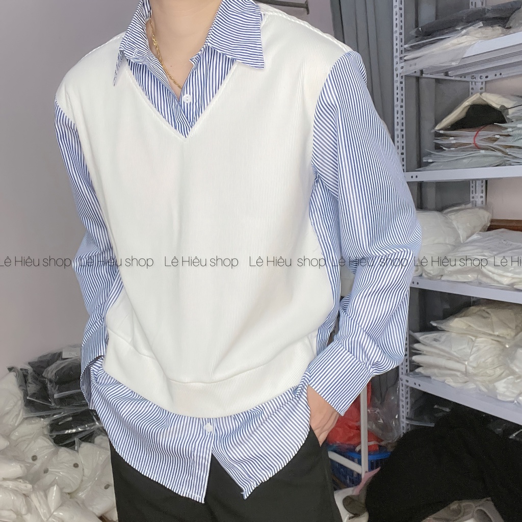 Áo sơmi nam hàn quốc s238 nam from rộng