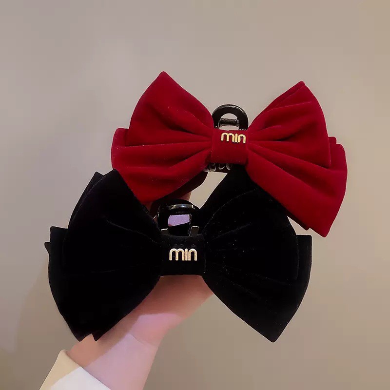 ❤️𝑭𝑹𝑬𝑬𝑺𝑯𝑰𝑷❤️ Kẹp tóc nữ mẫu mới đính nơ to ❤️Nhung - Velvet ❤️ Phụ kiện tóc sang trọng quý phái mẫu mới nhiều kiểu dáng