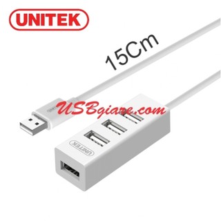 Bộ chia usb hub 1 ra 4 cổng usb2.0 nhỏ gọn unitek y-2146