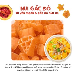 Nui cho bé ăn dặm gấc đỏ tăng đề kháng MĂMMY tập nhai hộp 100g