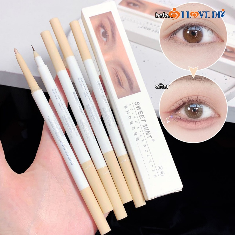 Bút Kẻ Mắt / Phấn Bắt Sáng Ánh Nhũ Lấp Lánh Nhanh Khô Chống Thấm Nước Lâu Trôi Trang Điểm Tự Nhiên