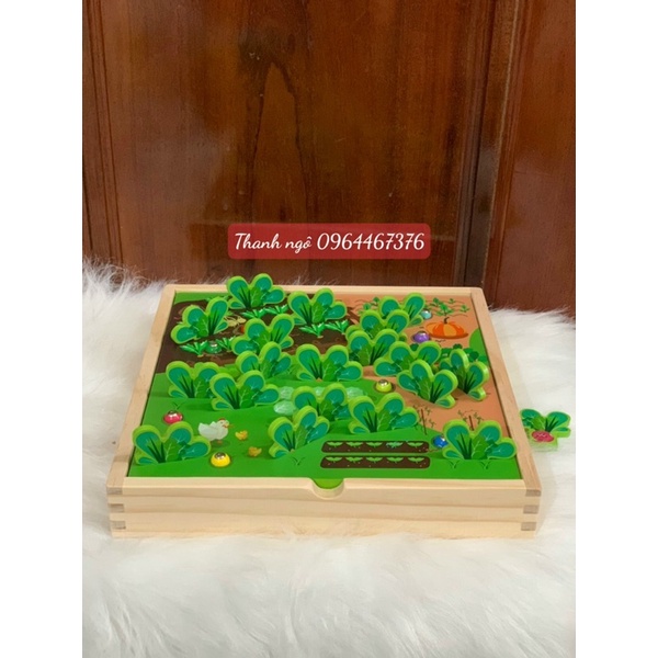Đồ chơi nông trại bắt sâu nhổ củ cải Bomkidshop