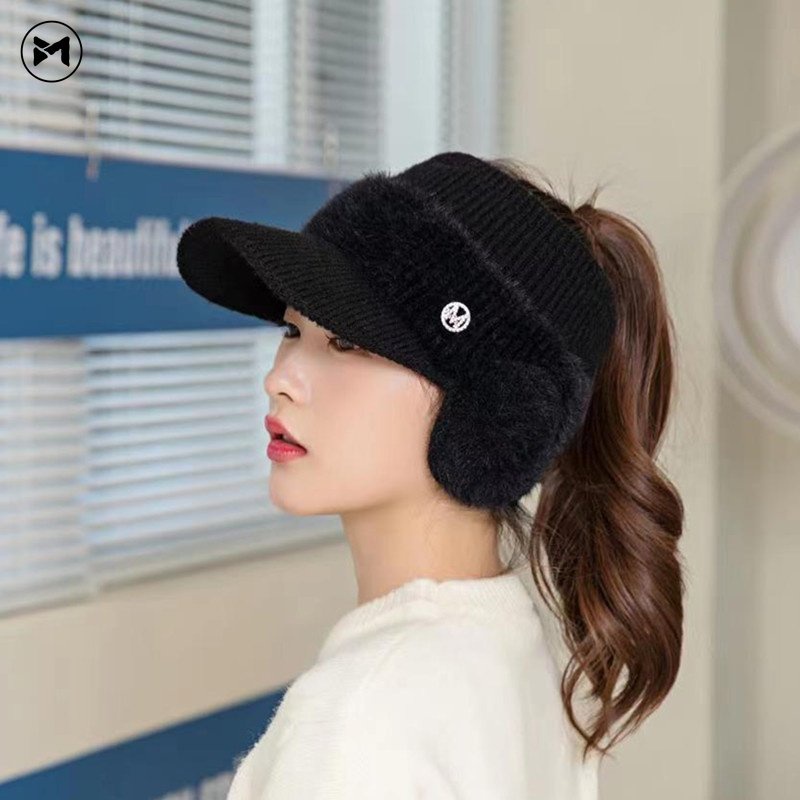 Mũ Len Dày Dặn Giữ Ấm Tai Phong Cách Hàn Quốc Thời Trang Mới 2022