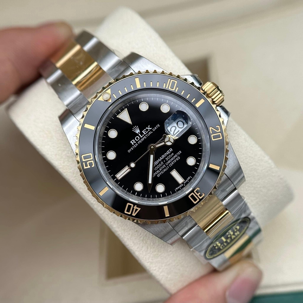 ĐỒNG HỒ NAM Rolex Submariner BLack CLEAN 3135 DM - Máy ETA THỤY SĨ- THÉP 904L- CHỐNG NƯỚC- BẢO HÀNH 36 THÁNG