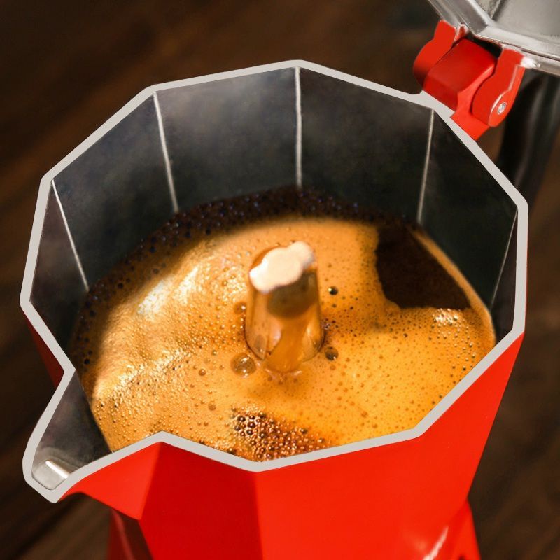 Double Valve Moka Pot Electric Coffee Maker Household Italian Small Drip Filter Italian/Mocha Coffee