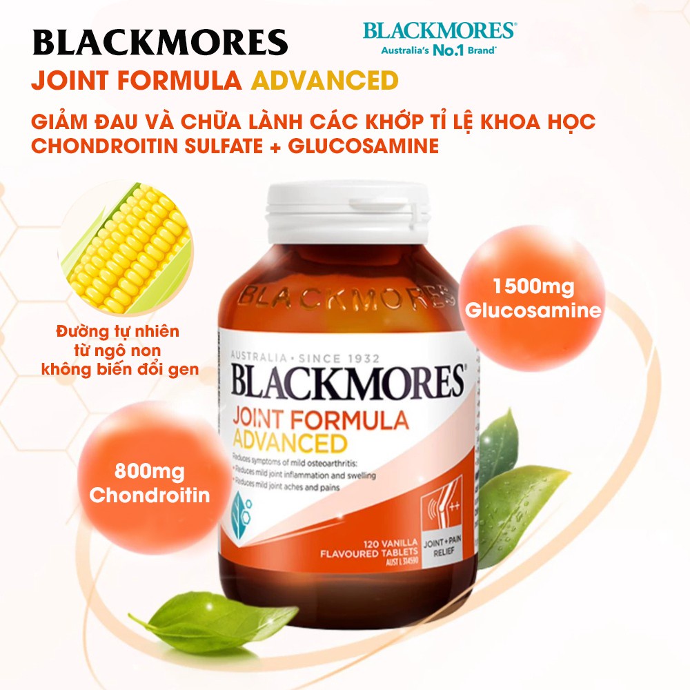 Viên uống hỗ trợ xương khớp dành cho người cao tuổi Joint Formula Advanced Blackmores Úc 120 viên