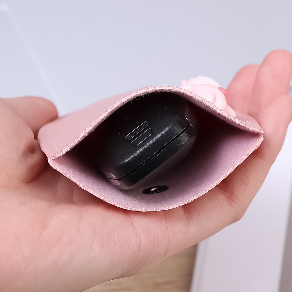 Túi Da PU Đựng Chìa Khóa Xe Hơi Họa Tiết Thỏ Hoạt Hình Đa Năng