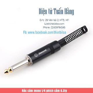 Rắc Cắm Loa Mono 1/4 Phích Cắm 6.3ly(1 đôi)-Linh kiện thay thế sửa chữa loa