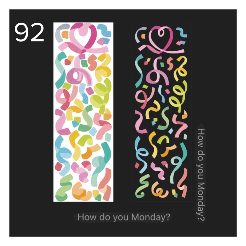 Sticker ruby băng Trang trí toploader