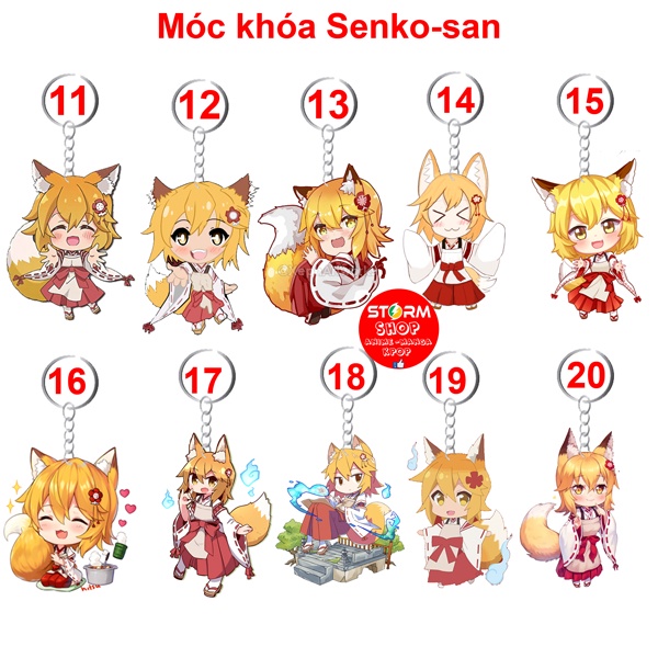 Móc khoá anime Sewayaki Kitsune no Senko-san Sống cùng nàng cáo thần