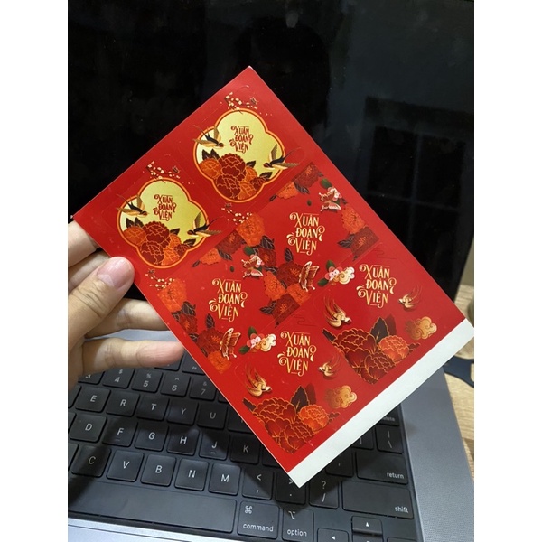 Tem Tết Decal dán chúc mừng năm mới 2024 - Sticker decor trang trí Tết Happy New Year Sticker @gocdoquyen