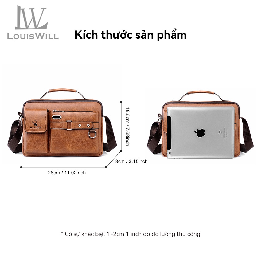 Túi Xách LOUISWILL Da PU Thời Trang Công Sở Kiểu Dáng Chữ Nhật Cao Cấp Cho Nam | BigBuy360 - bigbuy360.vn