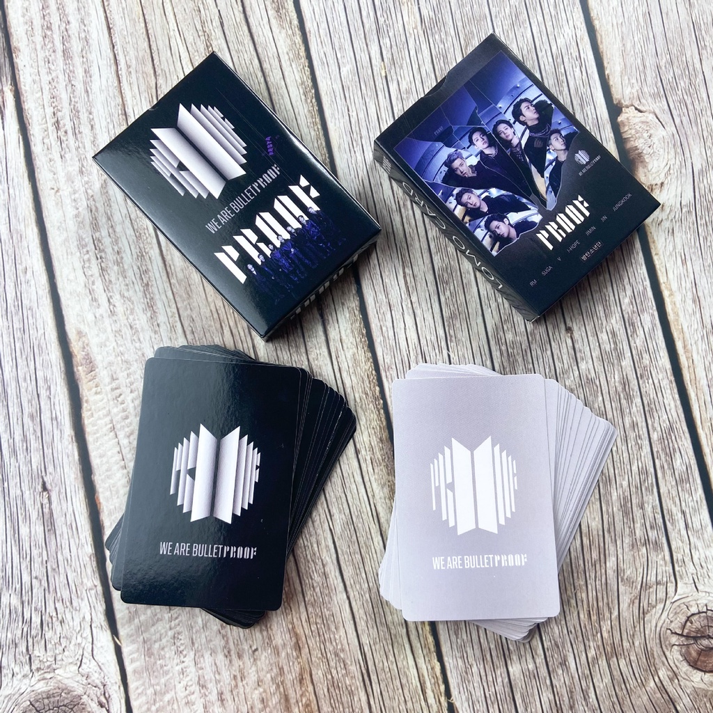 Hộp 55 Thẻ BTS Proof Album Lomo Card Photocard Postcard