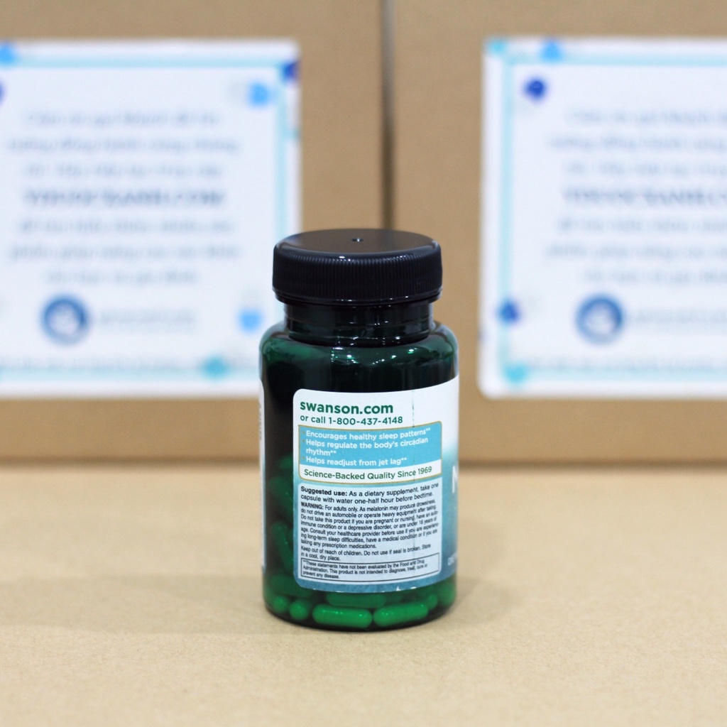 SWANSON MELATONIN, 60 - 120 viên, Hỗ trợ giấc ngủ ngon