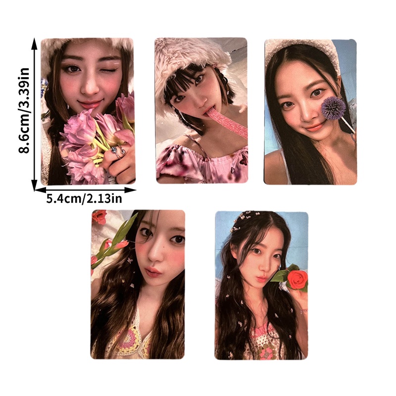 Set 5 Tấm Ảnh Lomo Card LE SSERAFIM ANTIFRAGILE Nhóm Nhạc Kpop