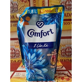 COMFORT 1 Lần Xả Hương Ban Mai 1,8L(mầu Xanh)