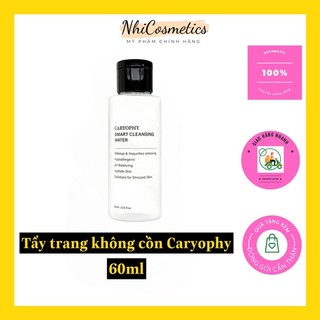   Xả Kho-Mua 1 tặng 1  60ml  Nước Tẩy Trang Dành Cho Da Dầu Mụn Caryophy Smart Cleansing Water 