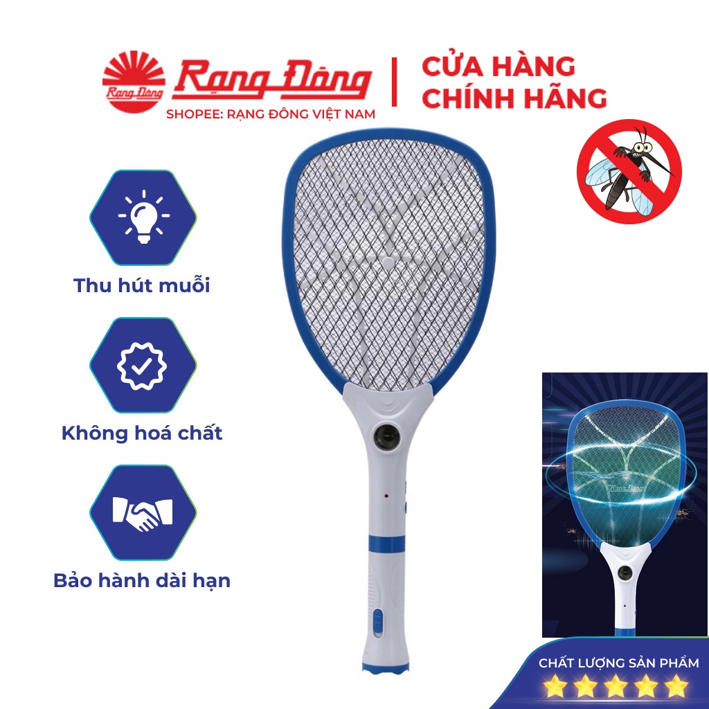 Vợt bắt muỗi điện tử Rạng Đông Model: VBM RD.02