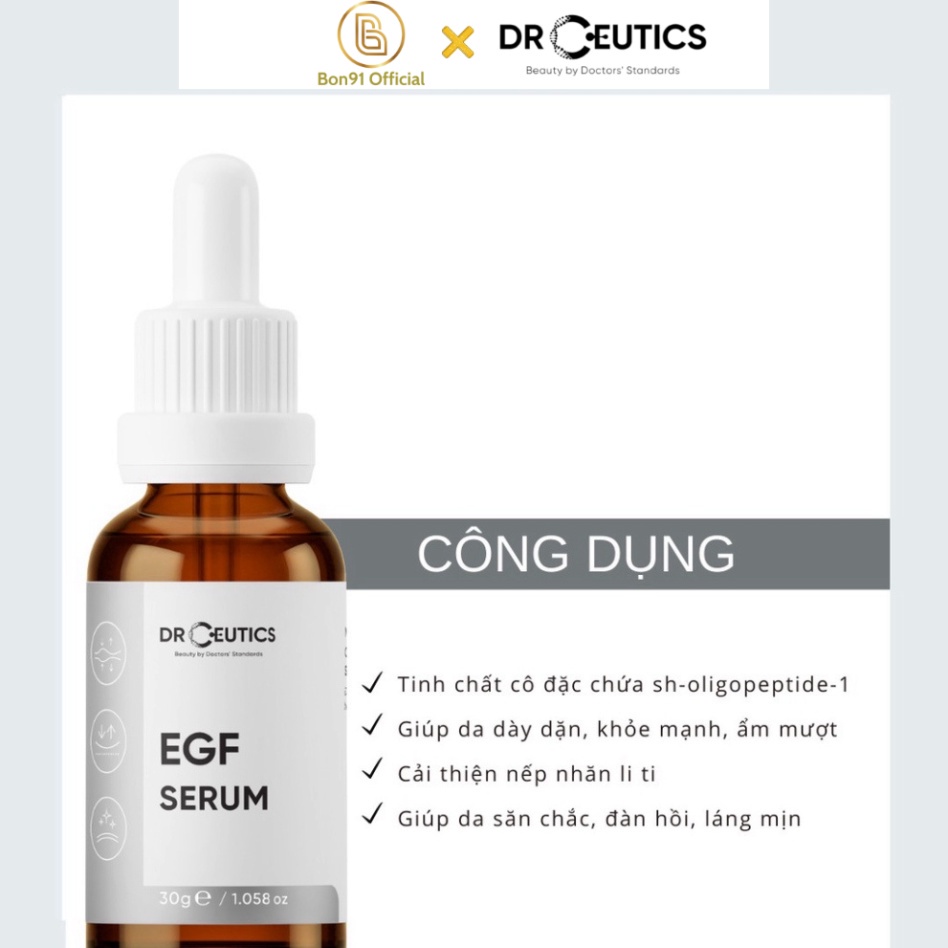 Serum Dr Ceutics EGF Serum 30ml Phục Hồi Và Trẻ Hóa Da