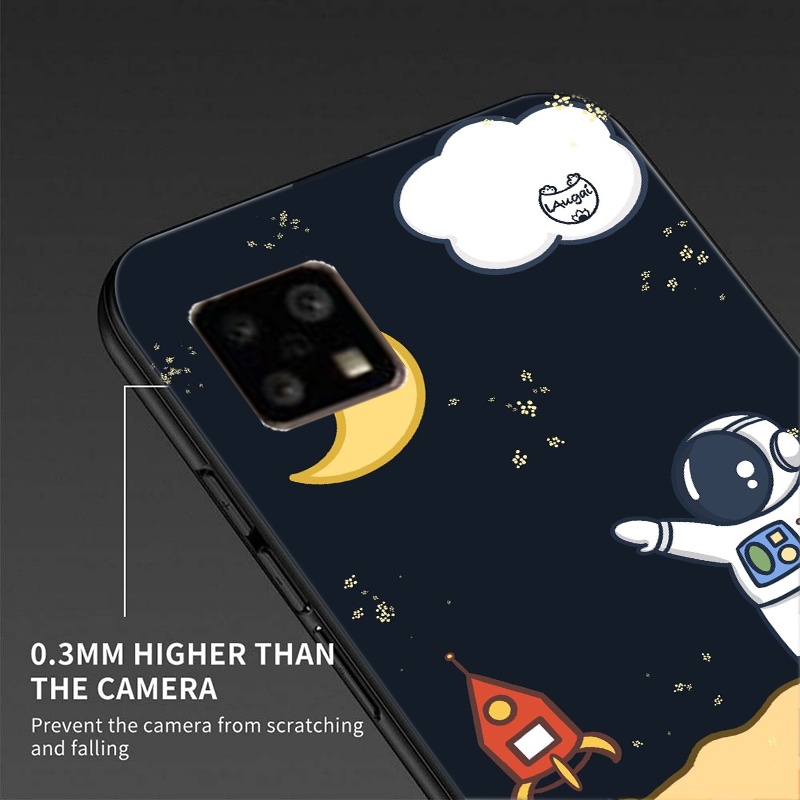 Ốp Điện Thoại Silicon tpu Mềm In Hình Phi Hành Gia Hoạt Hình Cho sharp aquos sense 5g sh-53a sh-m17
