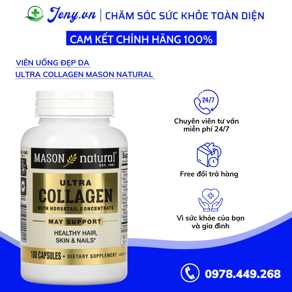 Viên uống đẹp da Ultra Collagen Mason Natural