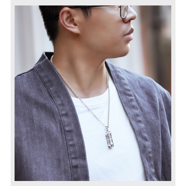 Mặt Dây Chuyền Bằng Bạc Sterling Sáu Cánh Thiên Văn Có Thể Mở Ra