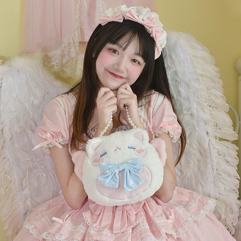 Túi Đeo Chéo Hình Gấu Trúc Nhồi Bông Phong Cách lolita Dễ Thương Thời Trang Mùa Hè 2023