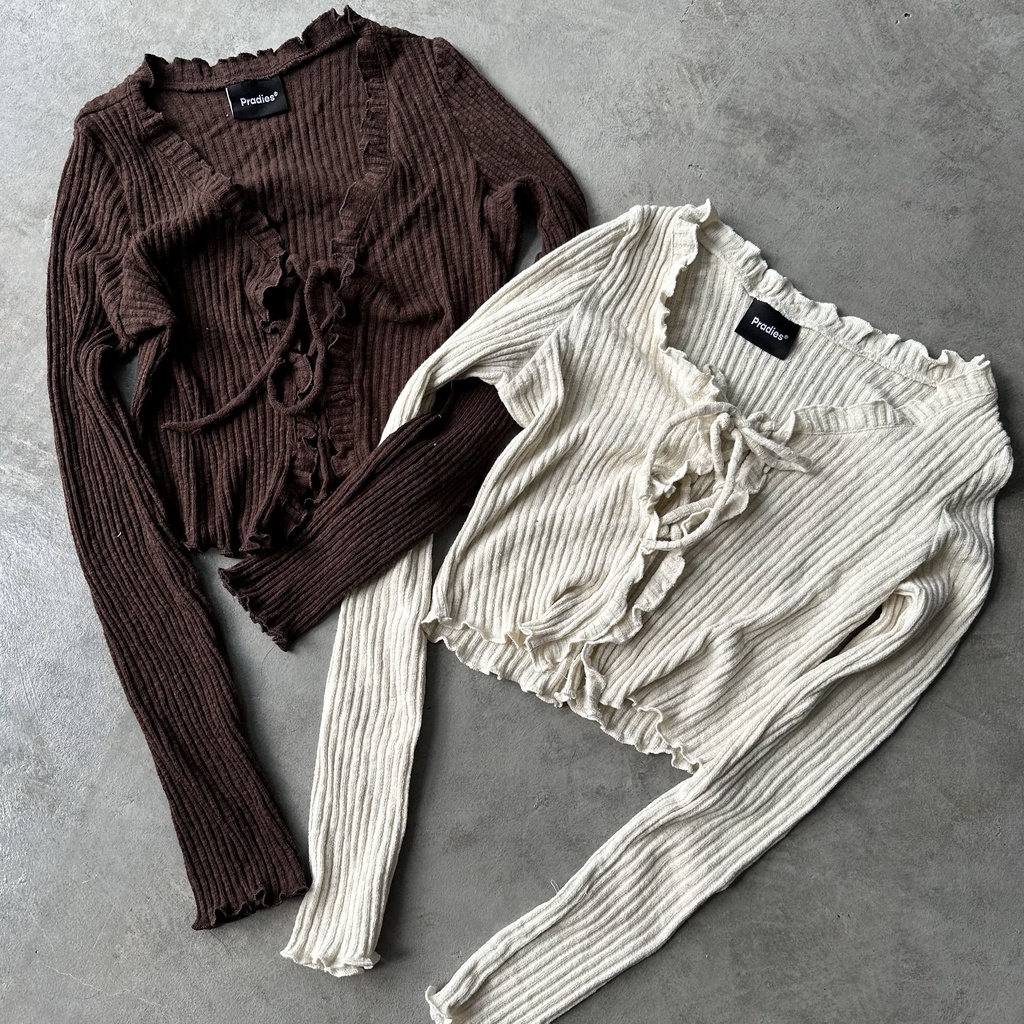 Áo Croptop Dài Tay PRADIES Lacies