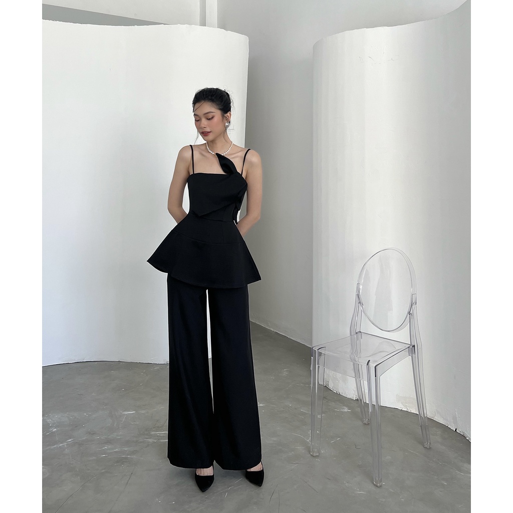 BBSTORE'S Áo Peplum Hai Dây Cột Nơ -A1561