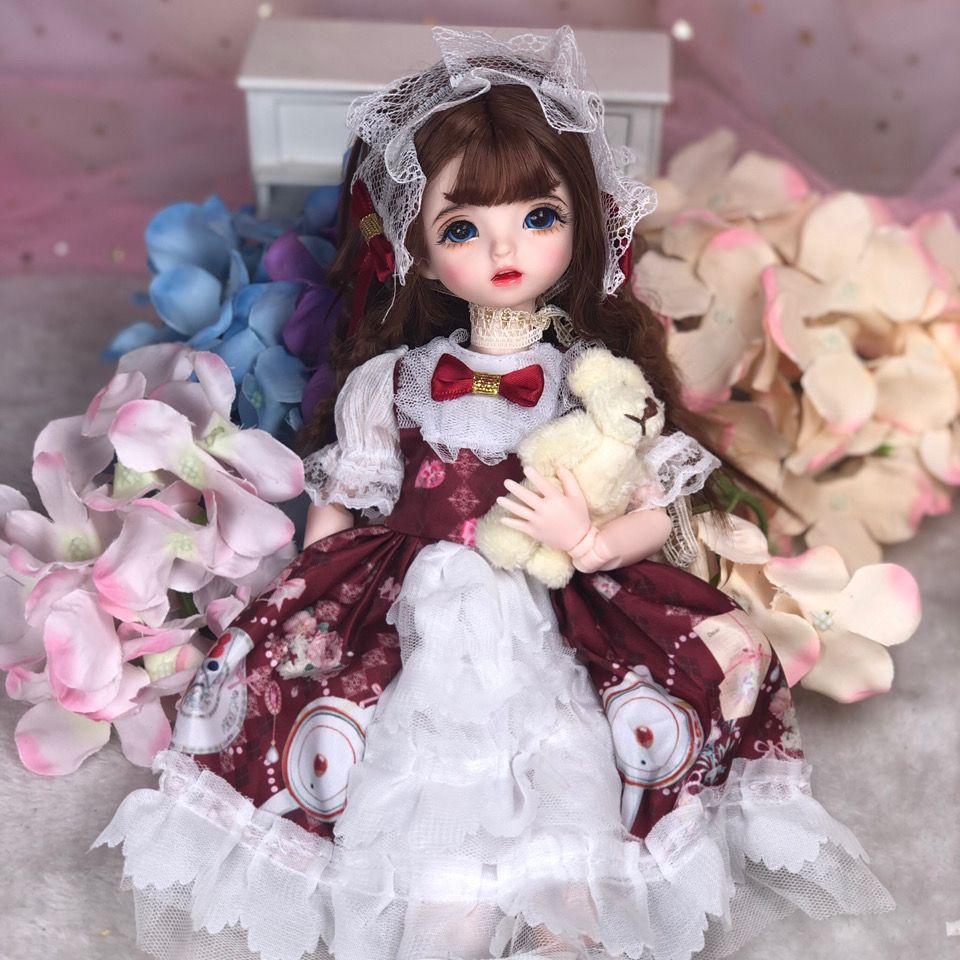 Búp Bê Barbie 3D Mắt Thật 6 Điểm Thay Đổi 30cm BJD