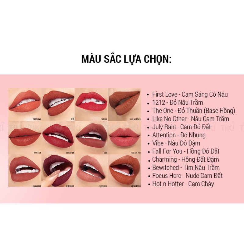 Son Thỏi Màu Fall For You - Hồng Đất Đậm Ofélia Matte Lipstick
