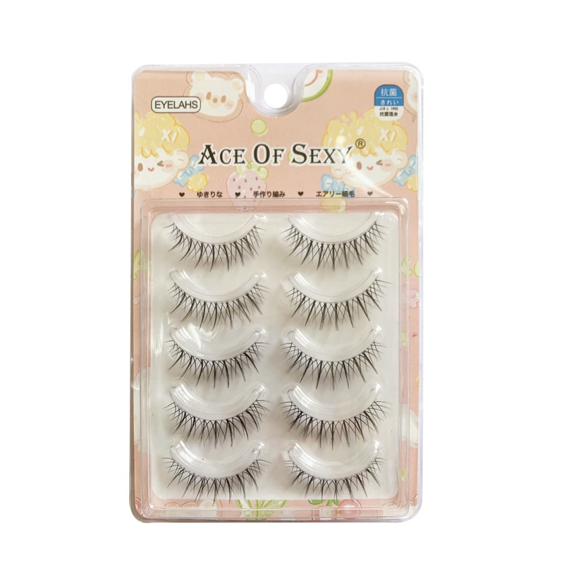 Lông Mi Giả Mỏng Trong Suốt Tự Nhiên Kiểu Hoạt Hình Dễ Thương