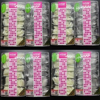 Móng úp HSM trơn , không nhám, 500 móng đủ size , đủ form thang - nhọn - bầu - vuông