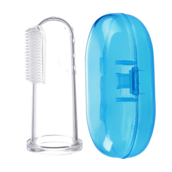 Bàn chải đánh răng xỏ ngón silicon kèm hộp Upass UP4002W